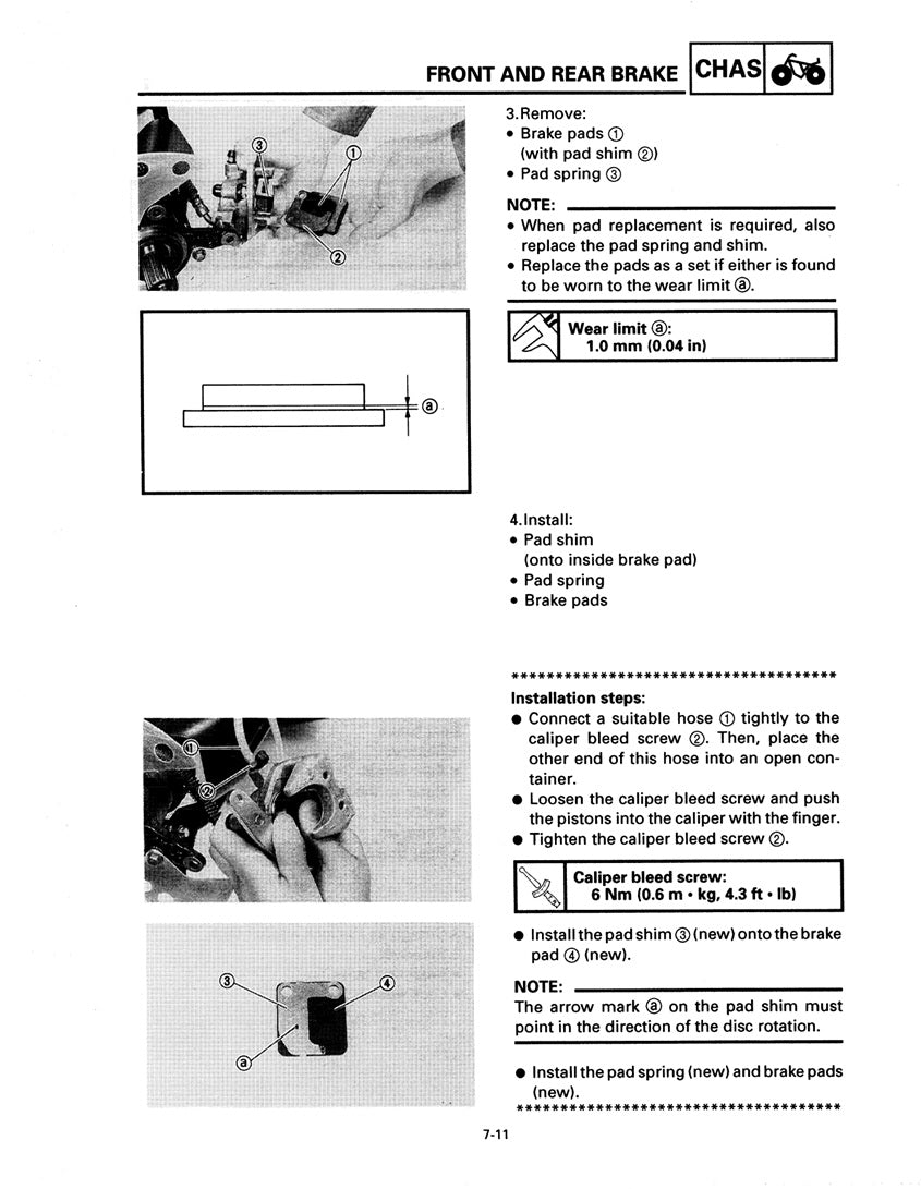 1995-2005 Yamaha Wolverine R350 4x4 SxS Service Manual
