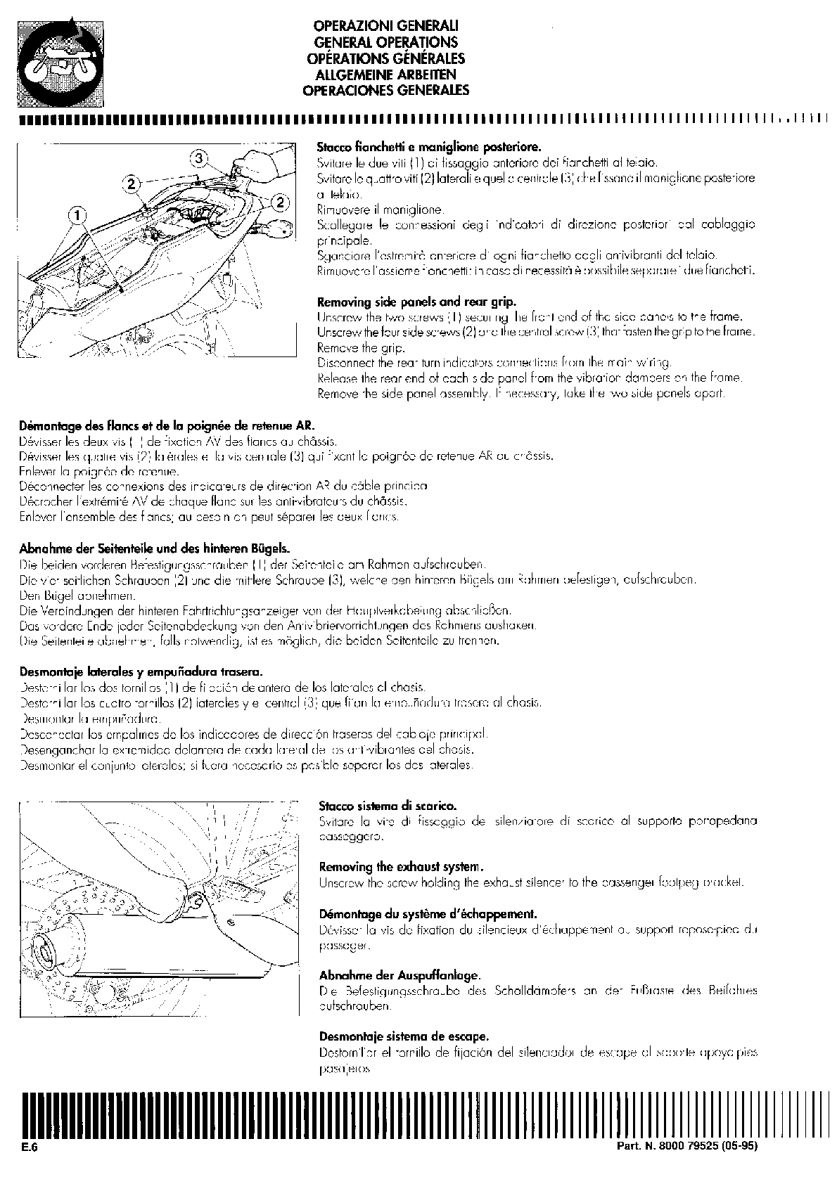 1995-2002 Cagiva River 600 Service Manual