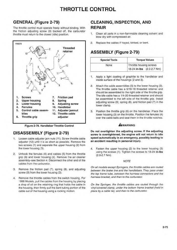 1995-1996 Harley Davidson FLSTC Softail Heritage Classic Service Manual