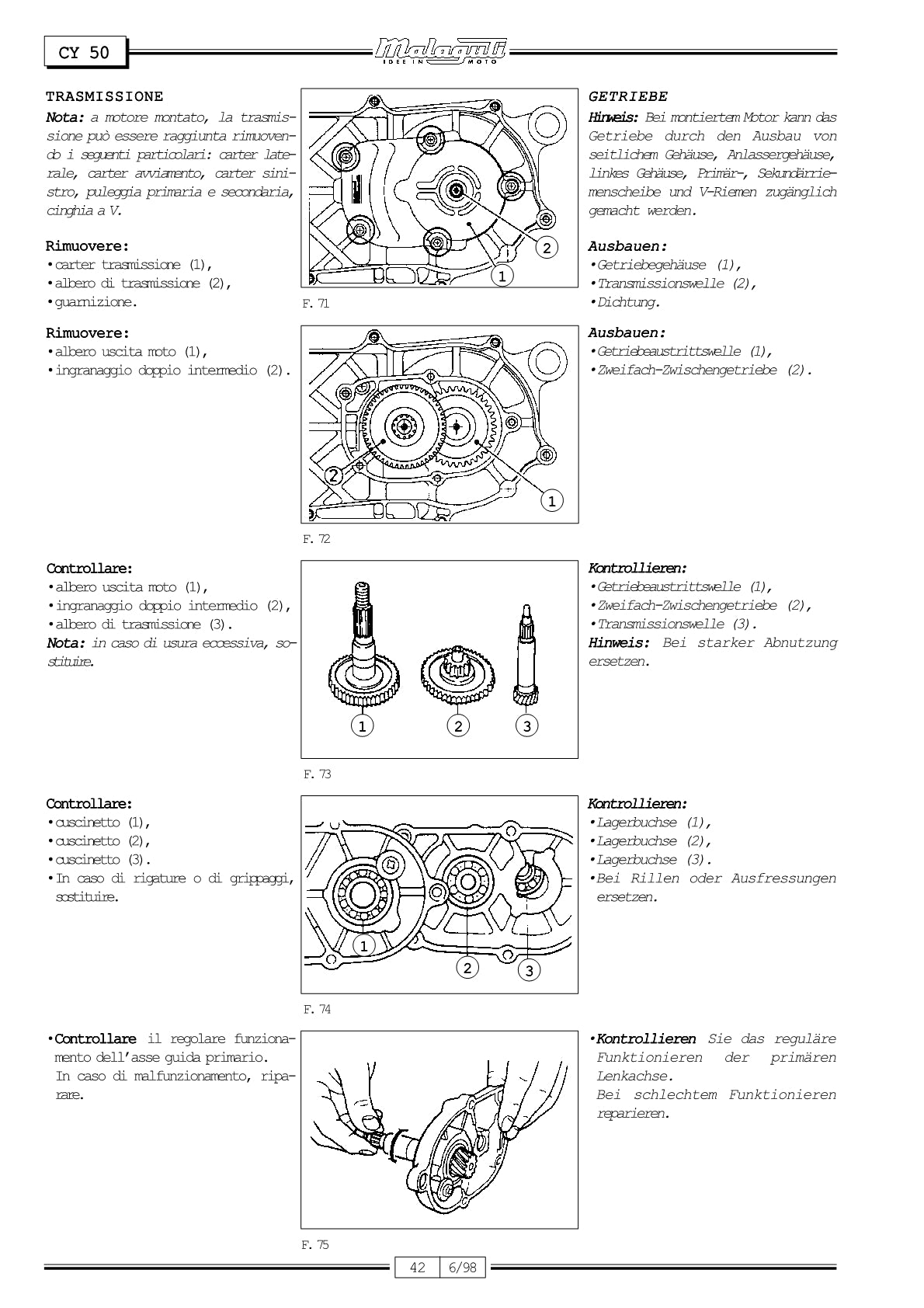 1996-2005 Malaguti F15 Firefox Service Manual