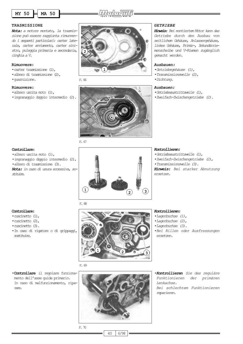 1997-2009 Malaguti Yesterday 50 Service Manual
