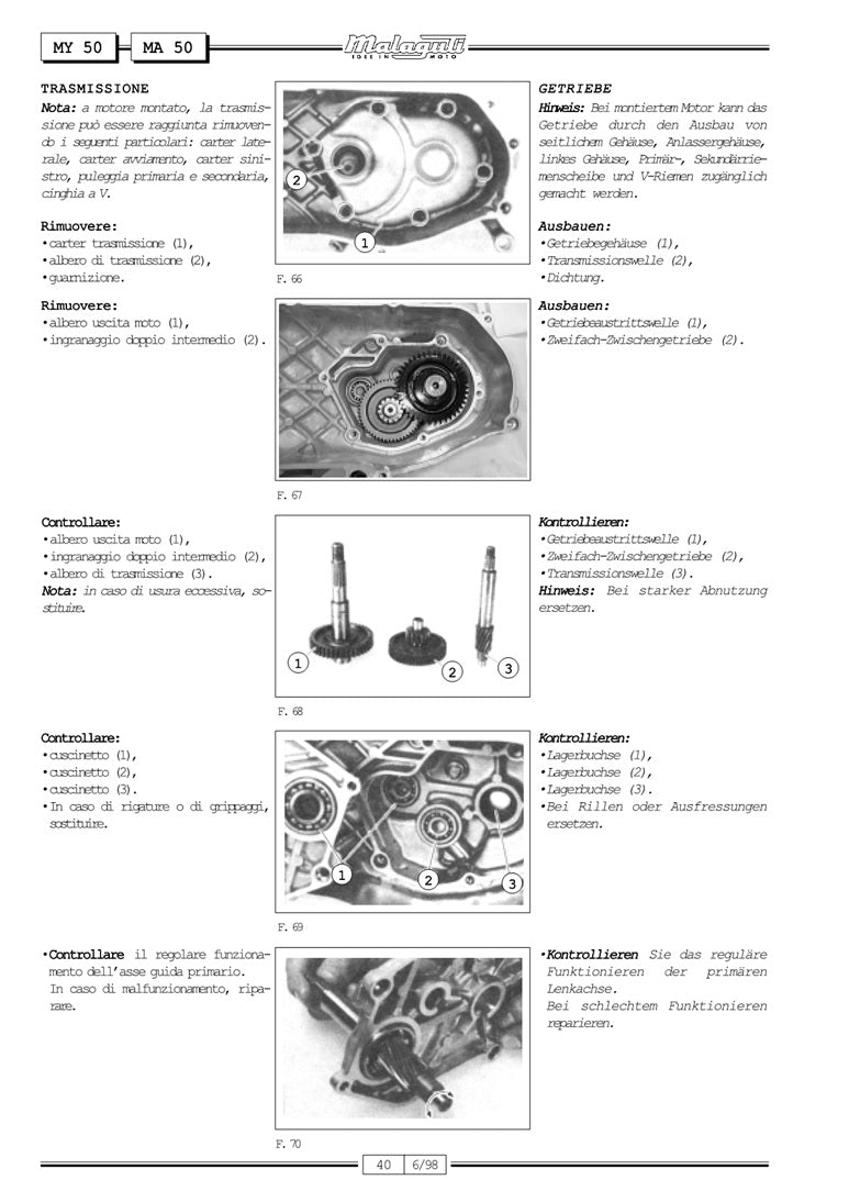 1997-2009 Malaguti Yesterday 50 Service Manual