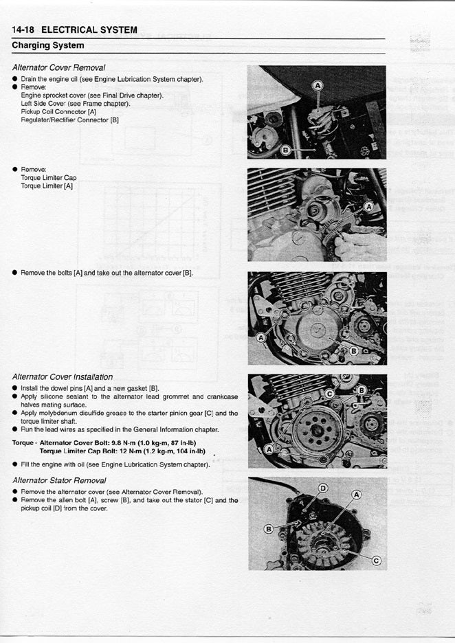 1999-2007 Kawasaki KLX250 D-Tracker Servicehandbuch