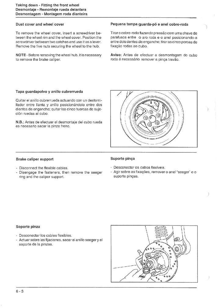 1996-2000 Piaggio Zip 50 SP Scooter Service Manual