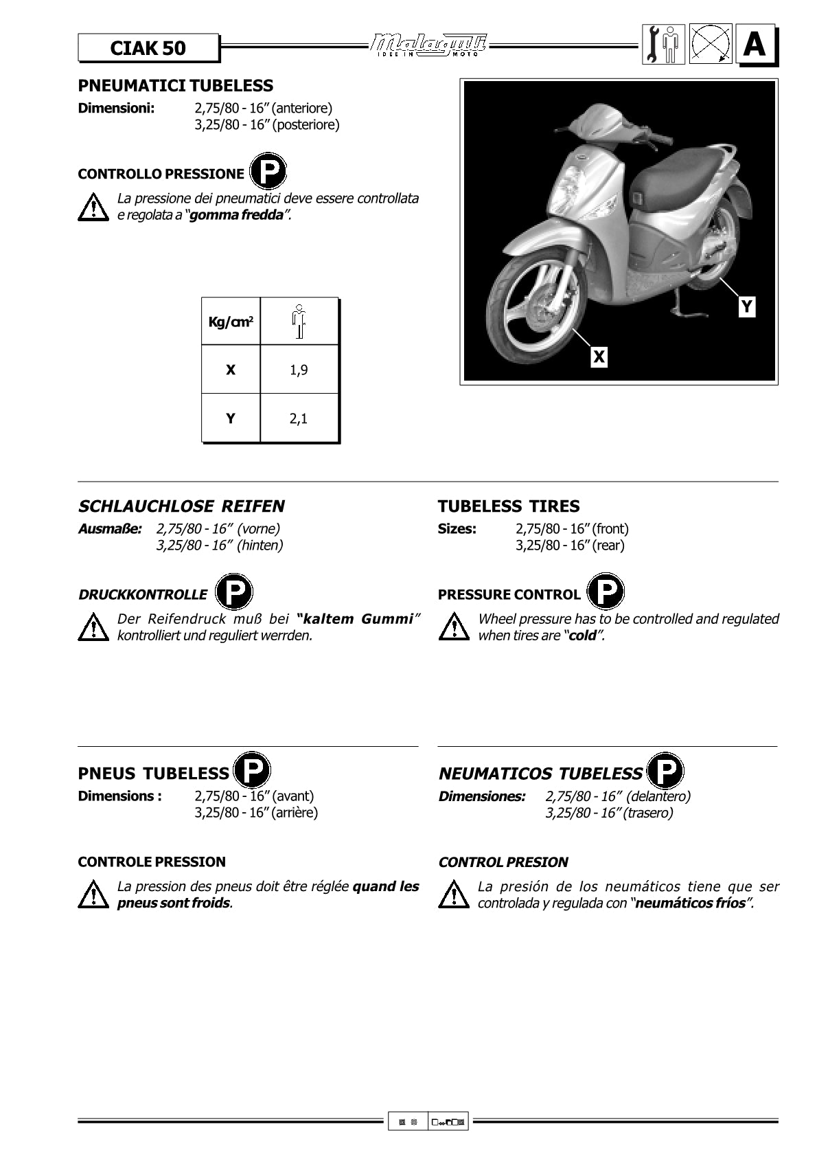 1999-2003 Malaguti Ciak 50 Service Manual