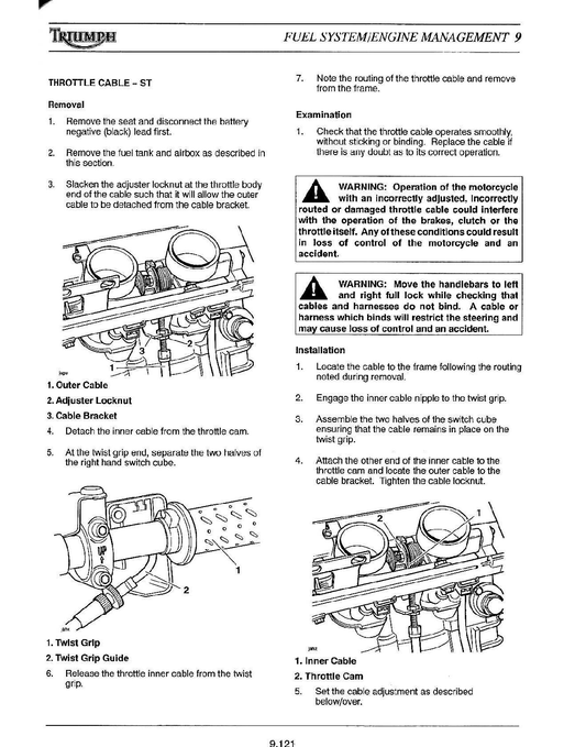 1998-2005 Triumph Sprint ST 955 Service Manual