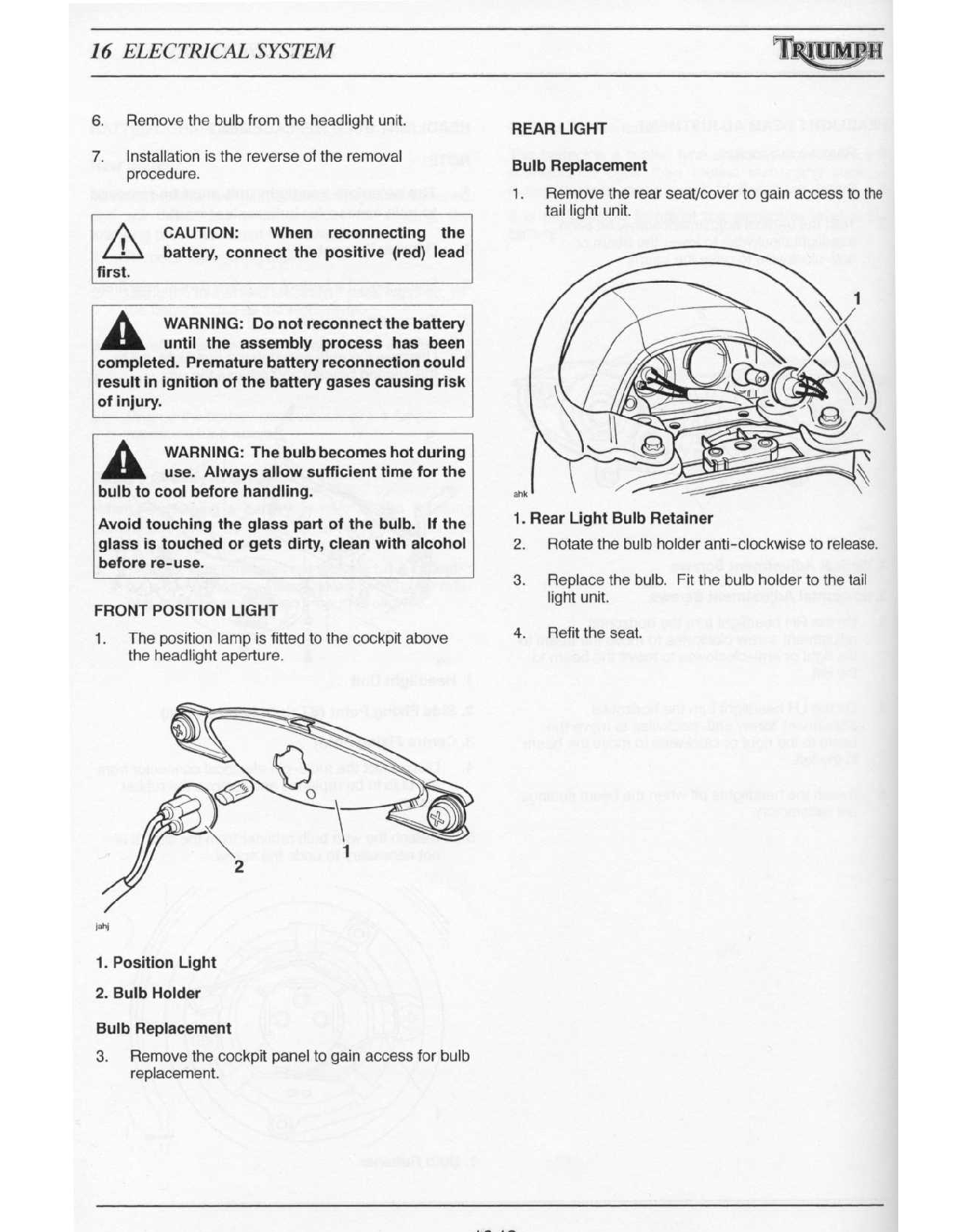 1998-2005 Triumph Sprint RS 955 Service Manual