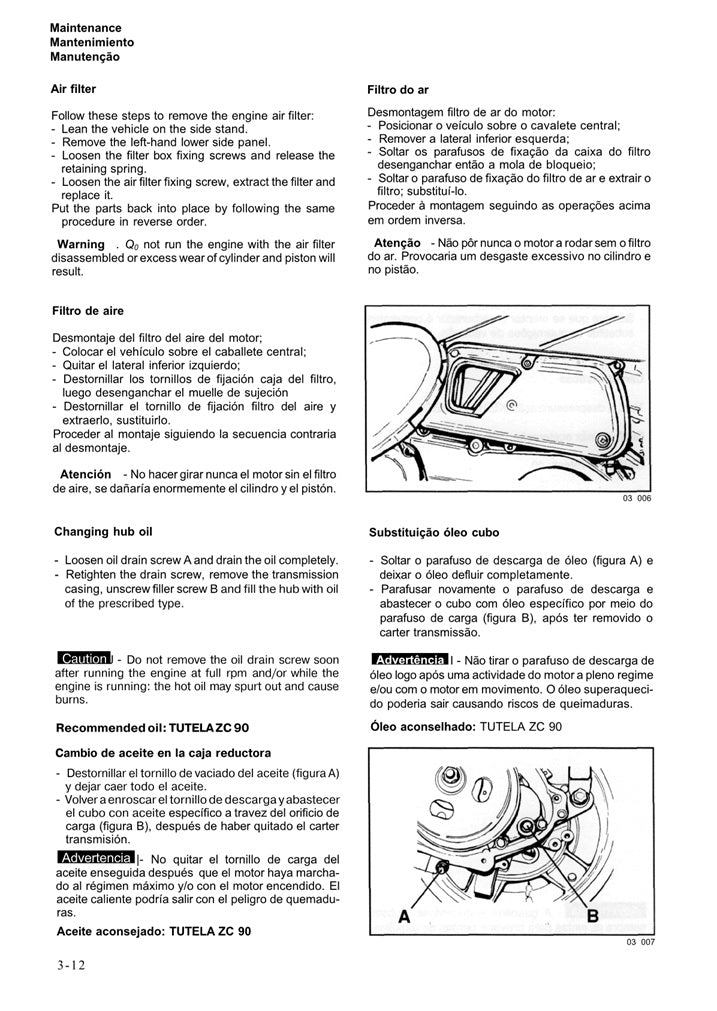 2001-2005 Aprilia RST1000 Mille Futura Handbuch