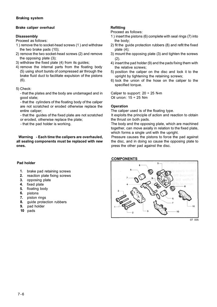 2000-2003 Piaggio X9 125 Scooter Service Manual