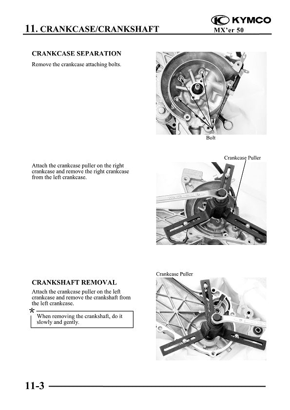 2000-2007 KYMCO MXER MX'ER 50cc ATV Quad Service Manual