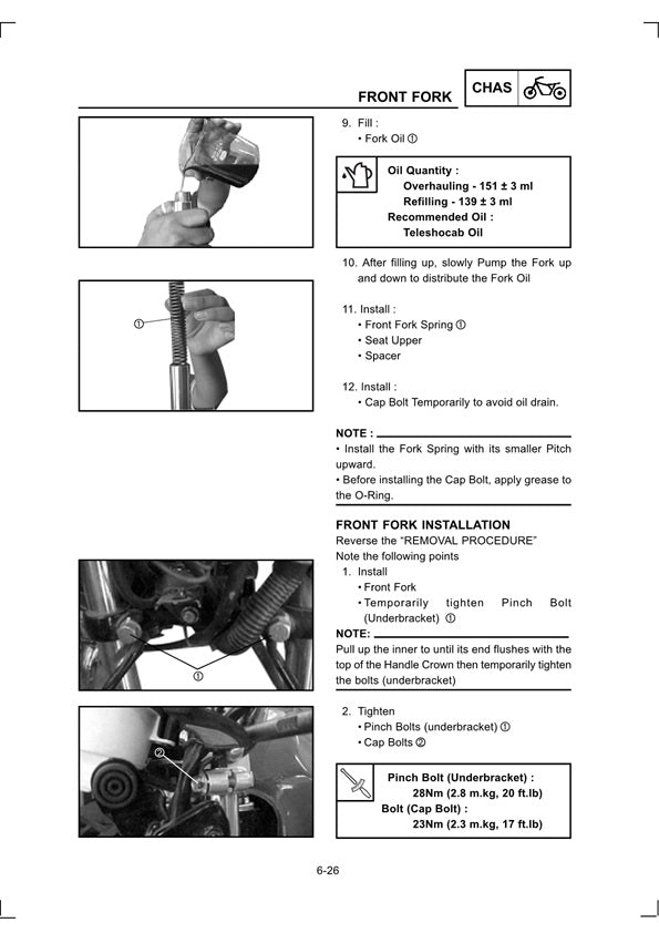 2000 on  Yamaha YBR125 YBR Fazer 125 Service Manual