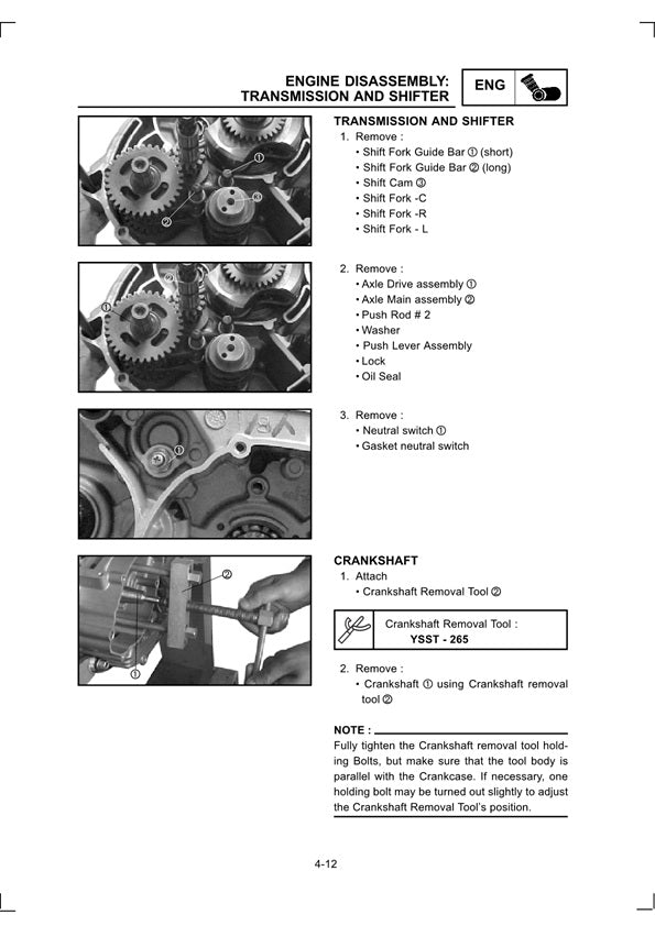 2000 on  Yamaha YBR125 YBR Fazer 125 Service Manual