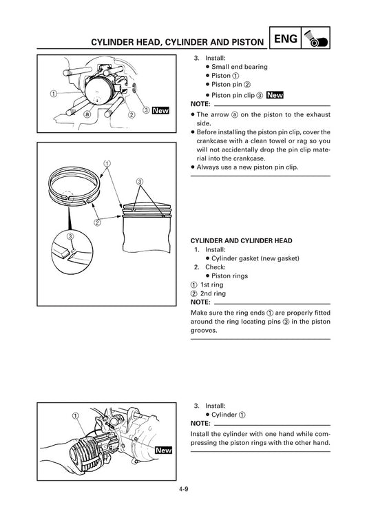 2001-2011 Yamaha YW50 Zuma 50cc Scooter Service Manual