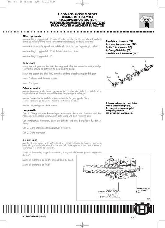 2001-2004 Husqvarna TE400 TE 400 Service Manual