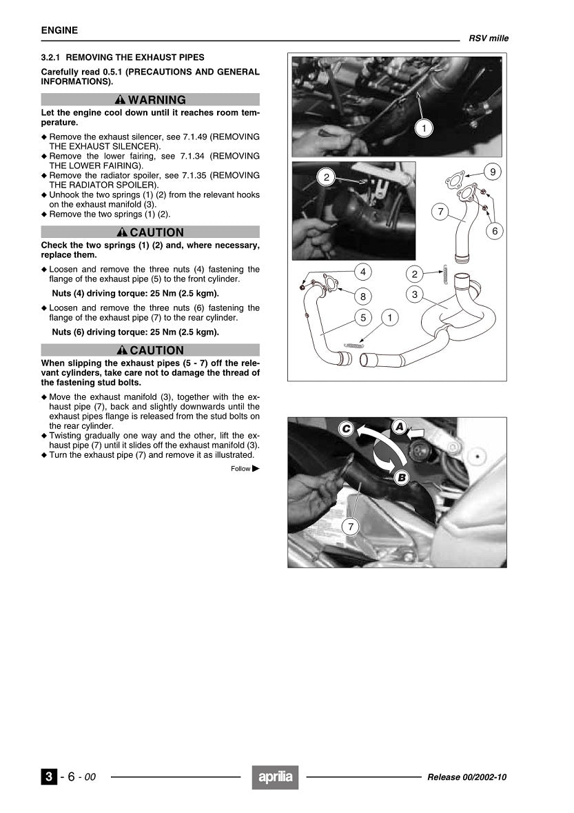 1998-2003 Aprilia RSV 1000 Mille Twin Service Manual