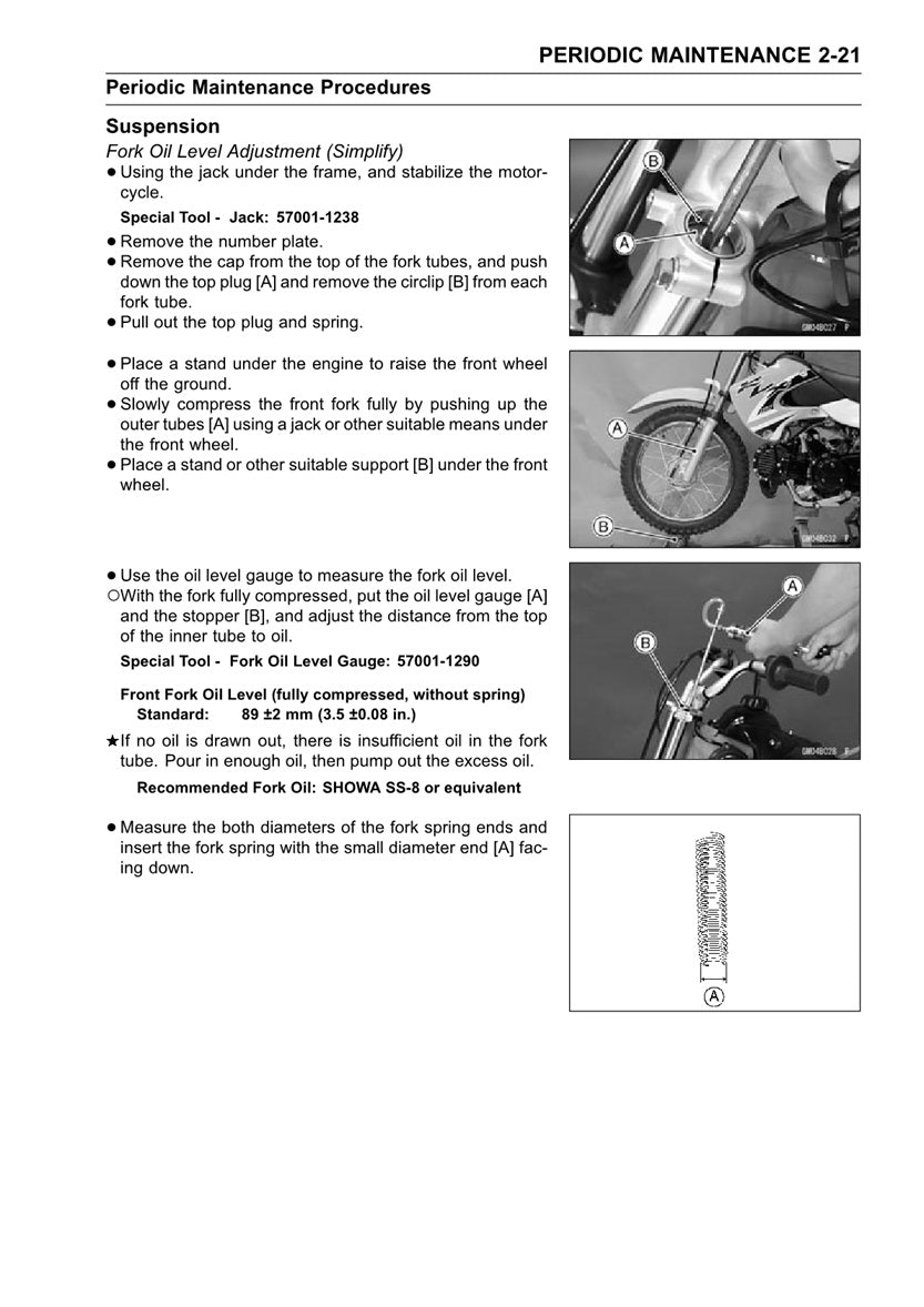 2009-2020 Kawasaki KLX250S Servicehandbuch