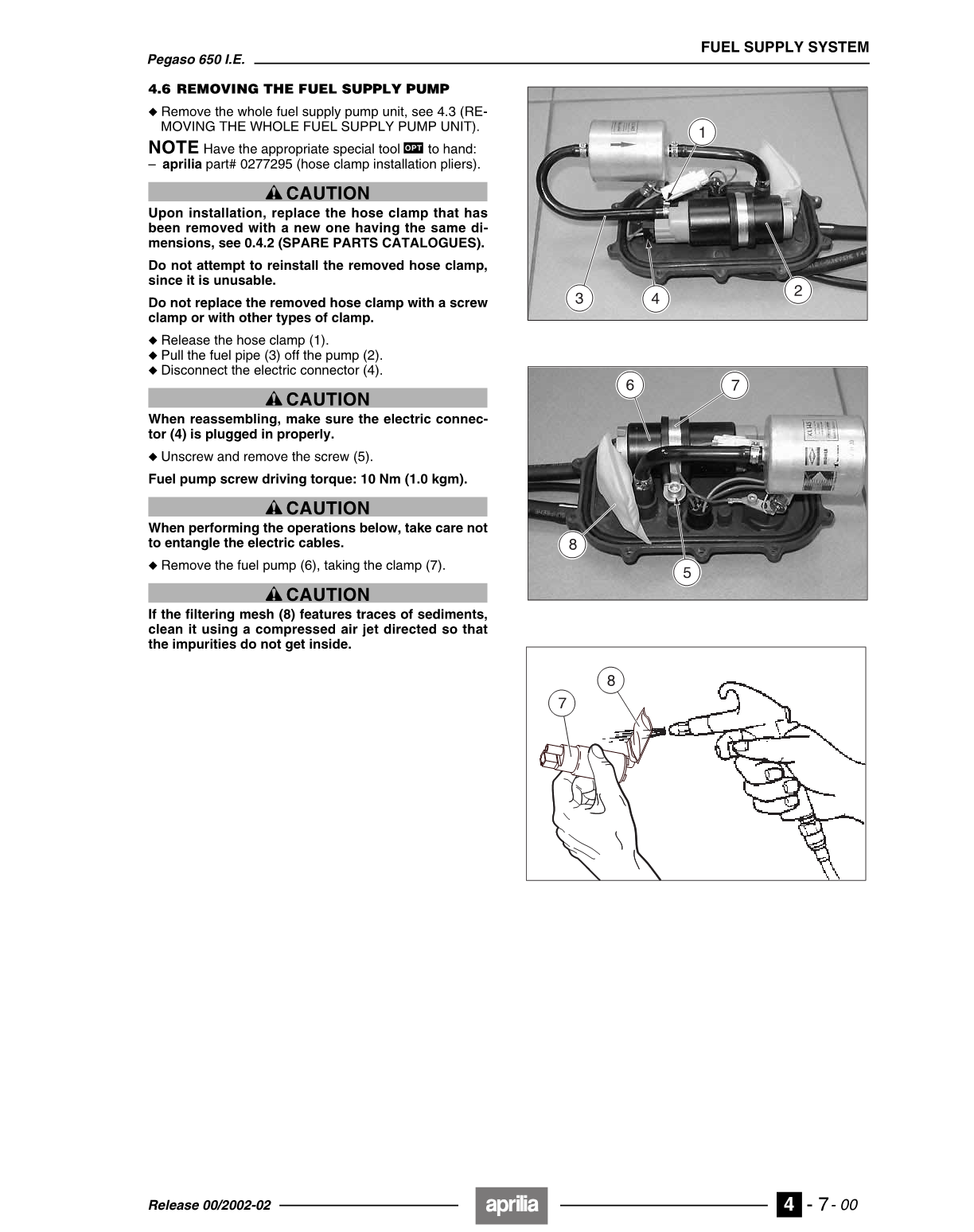 2002-2007 Aprilia Pegaso 650 ie Gen2 Handbuch