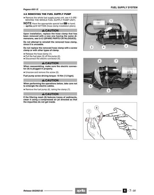 2002-2007 Aprilia Pegaso 650 Strada i.e. Gen2 Manual