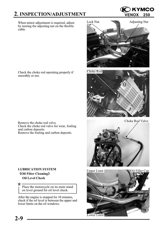 2002-2006 KYMCO Venox 250 250cc Manual de servicio