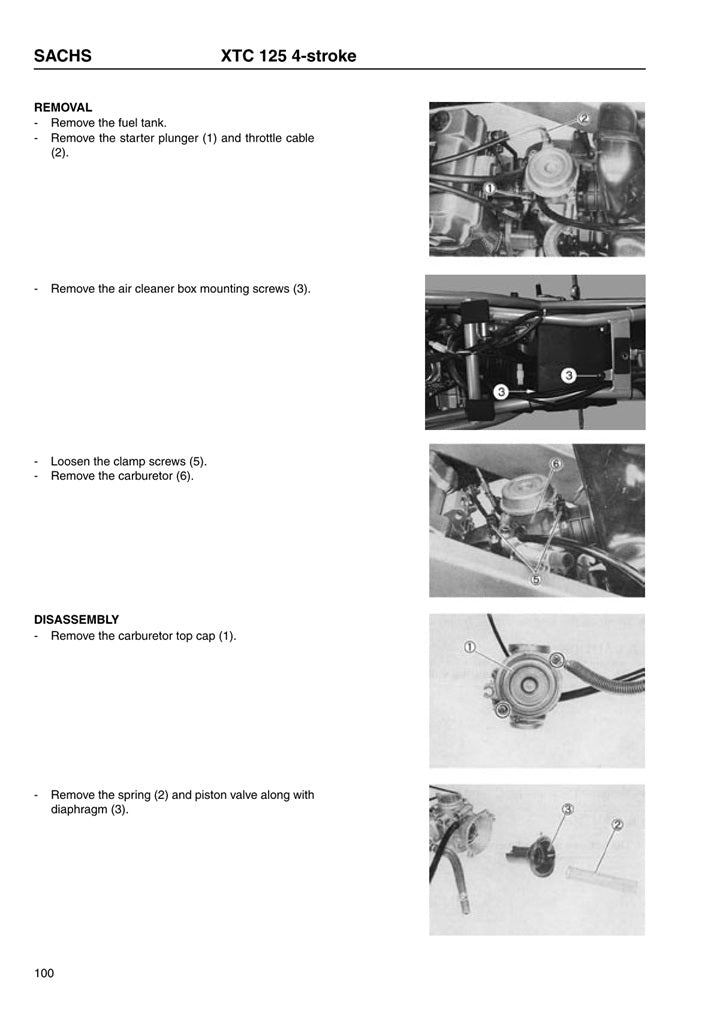 2002on Sachs XTC 125 XTC125 125 4stroke Service Manual