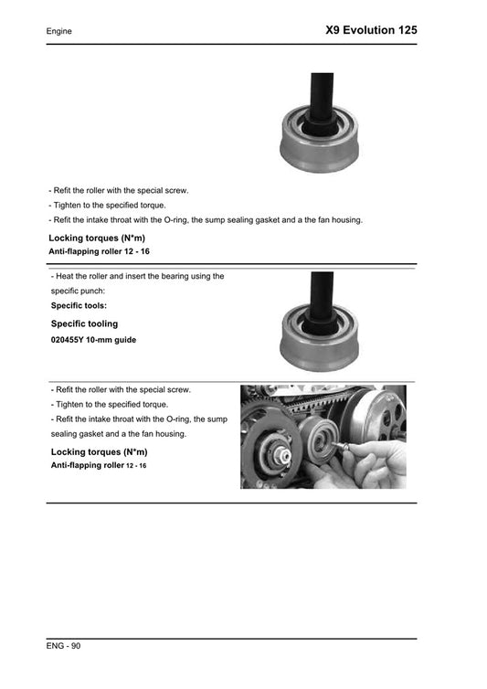 2003-2008 Piaggio X9 Evo Evolution 125 Scooter Service Manual