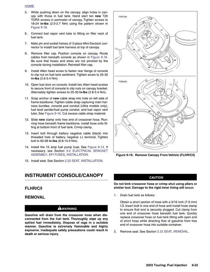 2003 Harley Davidson FLHR FLHRI Road King Service Manual