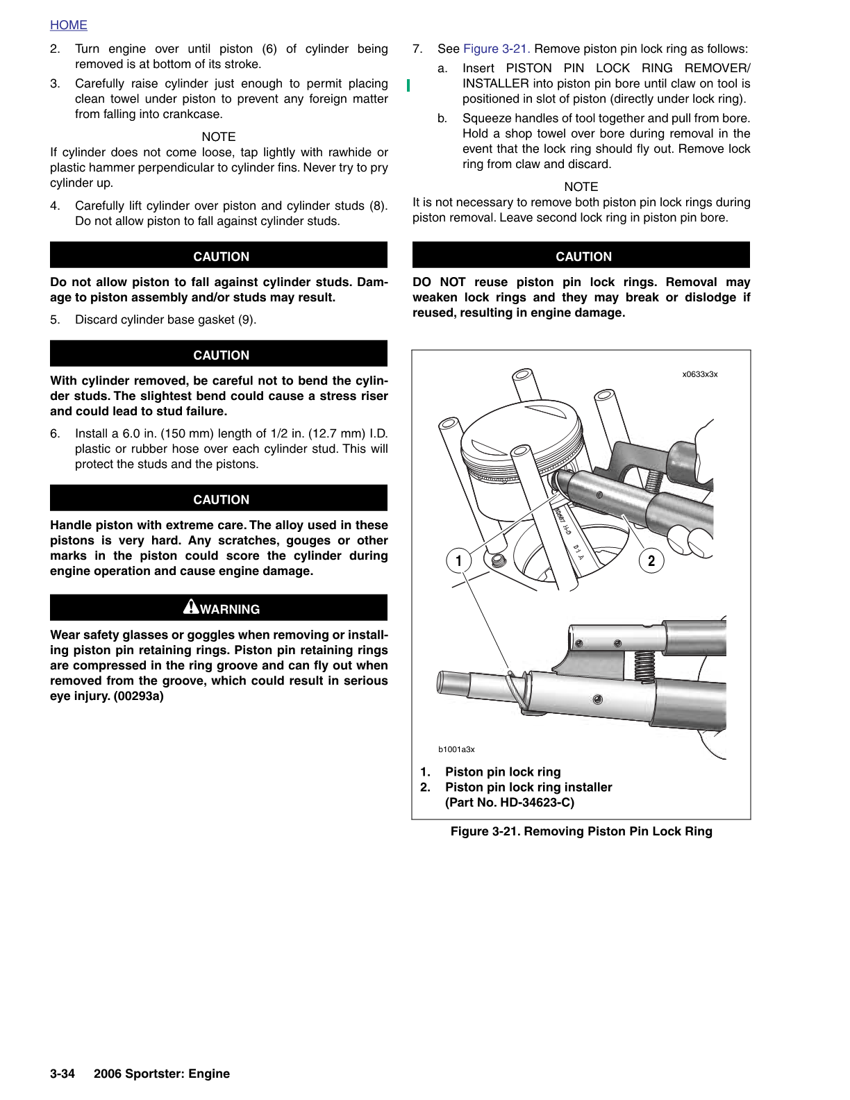 Manual de servicio Harley Davidson XLH883 Sportster 2004-2008