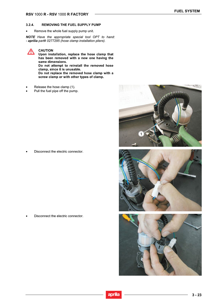 2004-2010 Aprilia RSV1000R 990 Mille Twin Service Manual