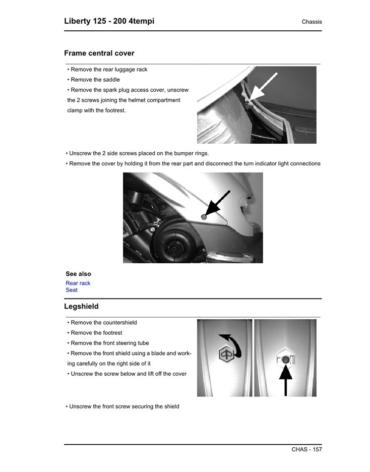 2004-2009 Piaggio Liberty 125 4t Scooter Service Manual