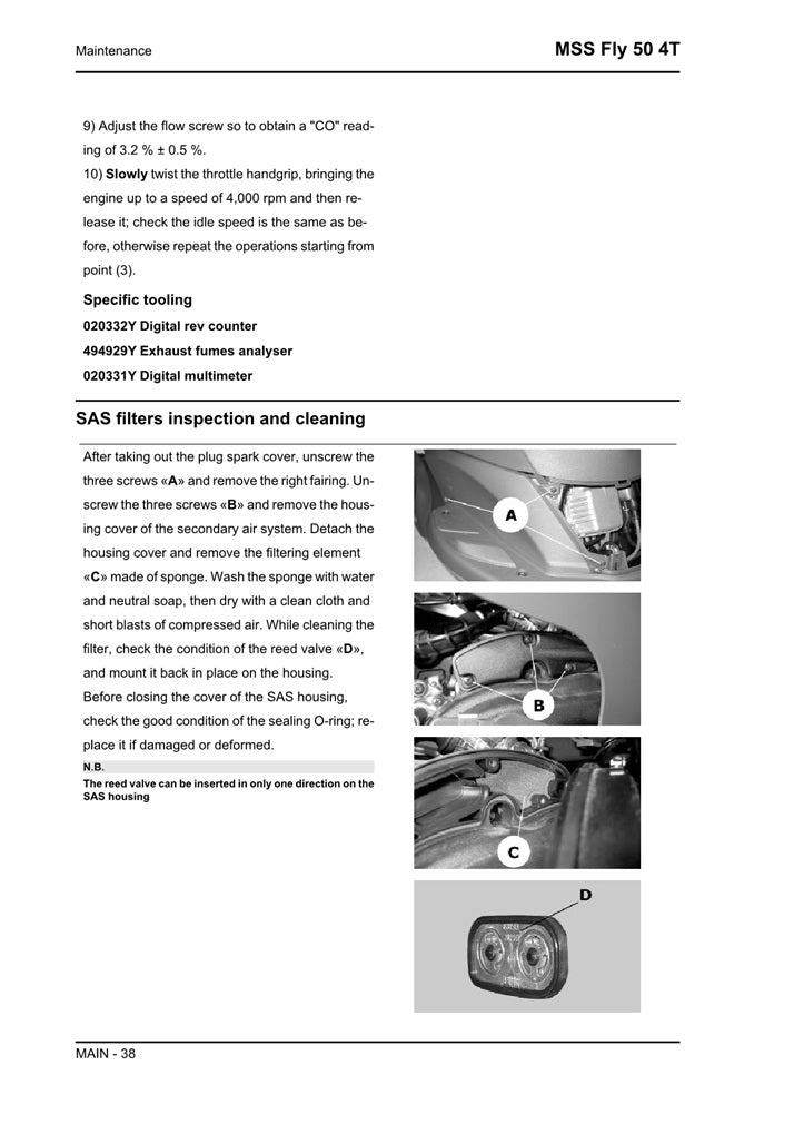 2004-2011 Piaggio Fly 50 4t Scooter Service Manual