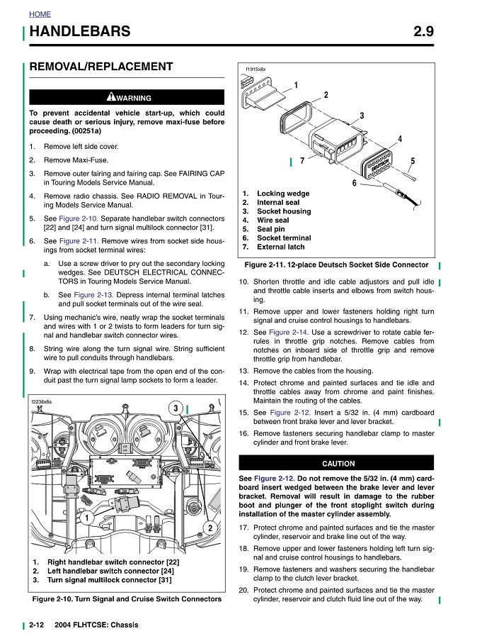 2004 Harley Davidson FLHTCSE CVO Screamin' Eagle Electra Glide Service Manual