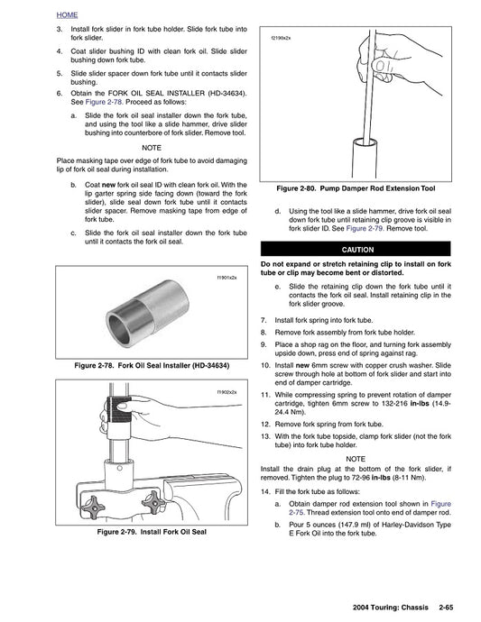 2004 Harley Davidson FLHR FLHRI Road King Service Manual