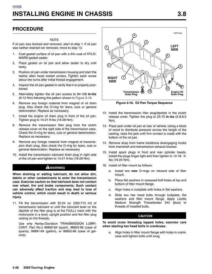 2004 Harley Davidson FLHR FLHRI Road King Service Manual