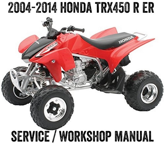 2004-2014 Honda TRX 450 TRX450 R ER ATV Quad Manual