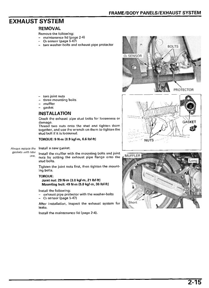 2005-2008 Honda SH125 SH125i Scooter Manual