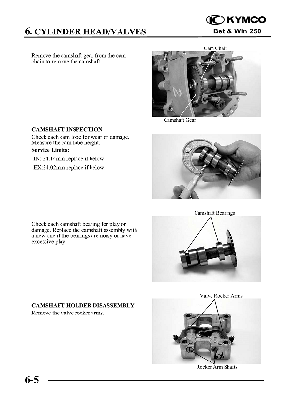 2005-2010 KYMCO Bet & Win 250 250cc Scooter Service Manual