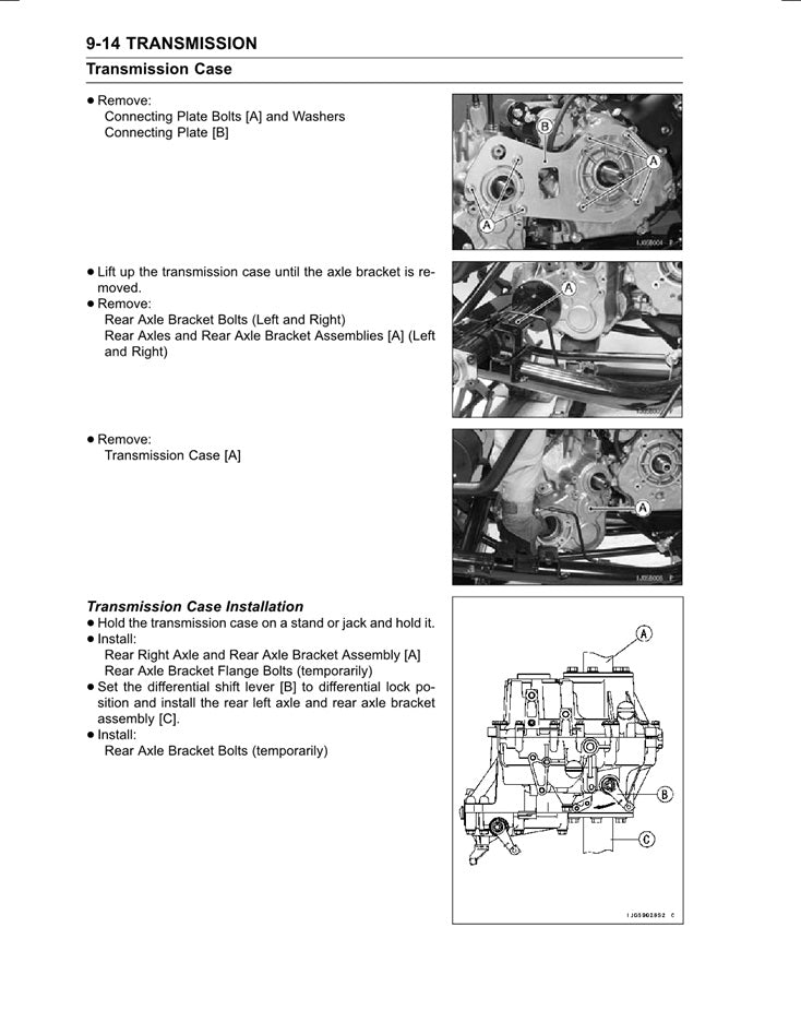 2005-2012 Kawasaki Mule 600 Utility Vehicle Service Manual