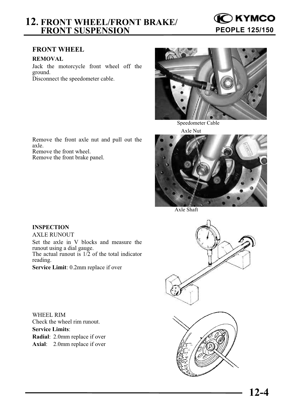 2005-2012 KYMCO People 125 125cc 4stroke Scooter Service Manual