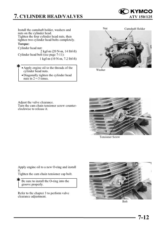 2005-2014 KYMCO MXER MX'ER 125 125cc ATV Quad Service Manual