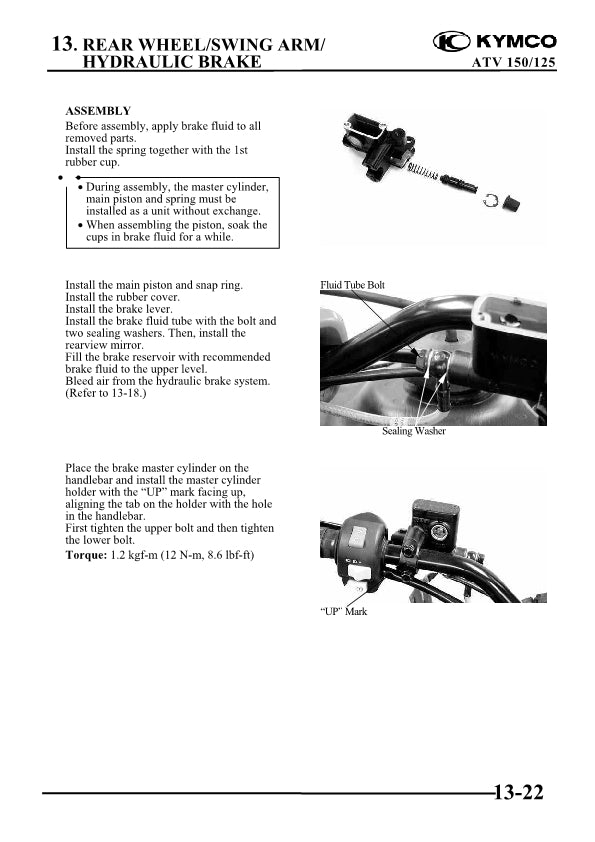 2005-2014 KYMCO MXER MX'ER 125 125cc ATV Quad Service Manual