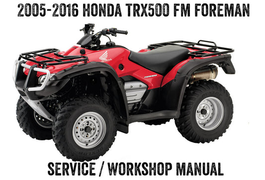 2005–2012 Honda TRX 500 TRX500 Fourtrax Foreman Rubicon 4x4 ATV Quad Handbuch