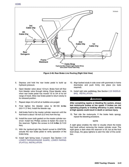 2005 Harley Davidson FLHTC FLHTCI Electra Glide Classic Service Manual