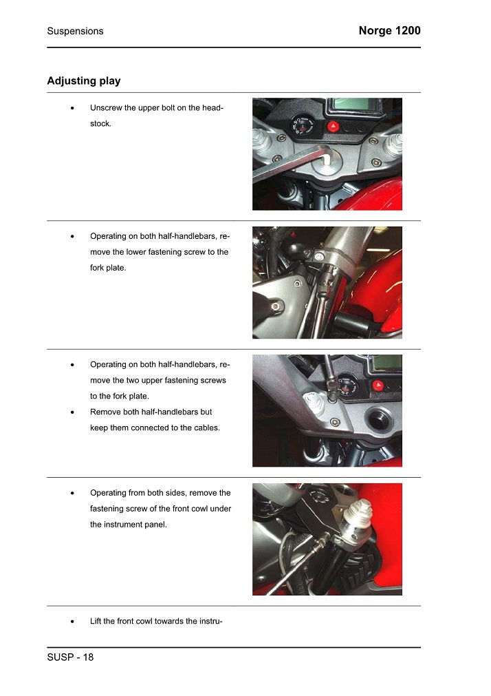 2006-2010 Moto Guzzi Norge 1200 Manual de servicio