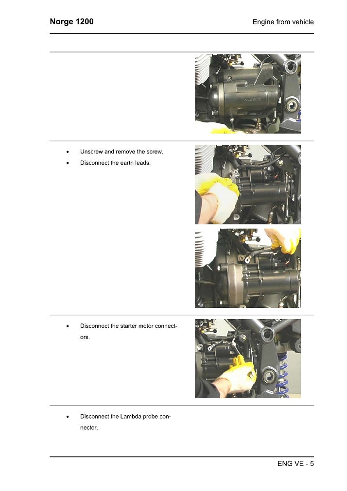 2006-2010 Moto Guzzi Norge 1200 Manual de servicio