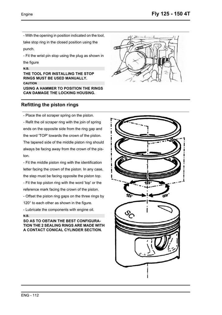 2006-2012 Piaggio Fly 125 4t Scooter Service Manual