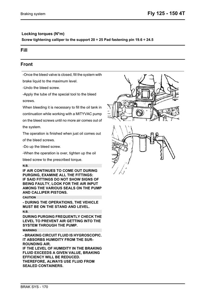 2006-2012 Piaggio Fly 150 4t Scooter Service Manual