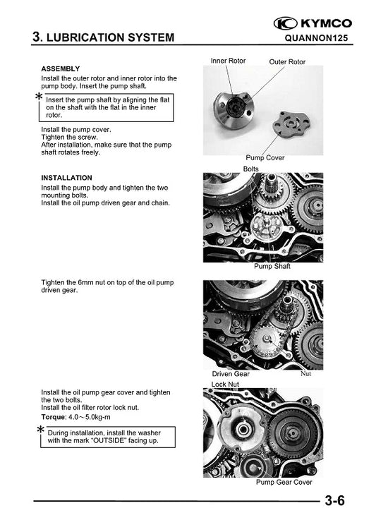 2006-2015 KYMCO Quannon 125 125cc Service Manual