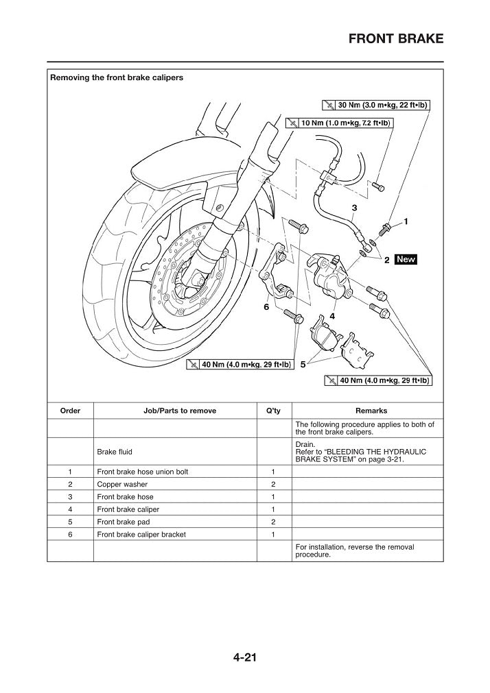2006-2015 Yamaha MT03 Service Manual