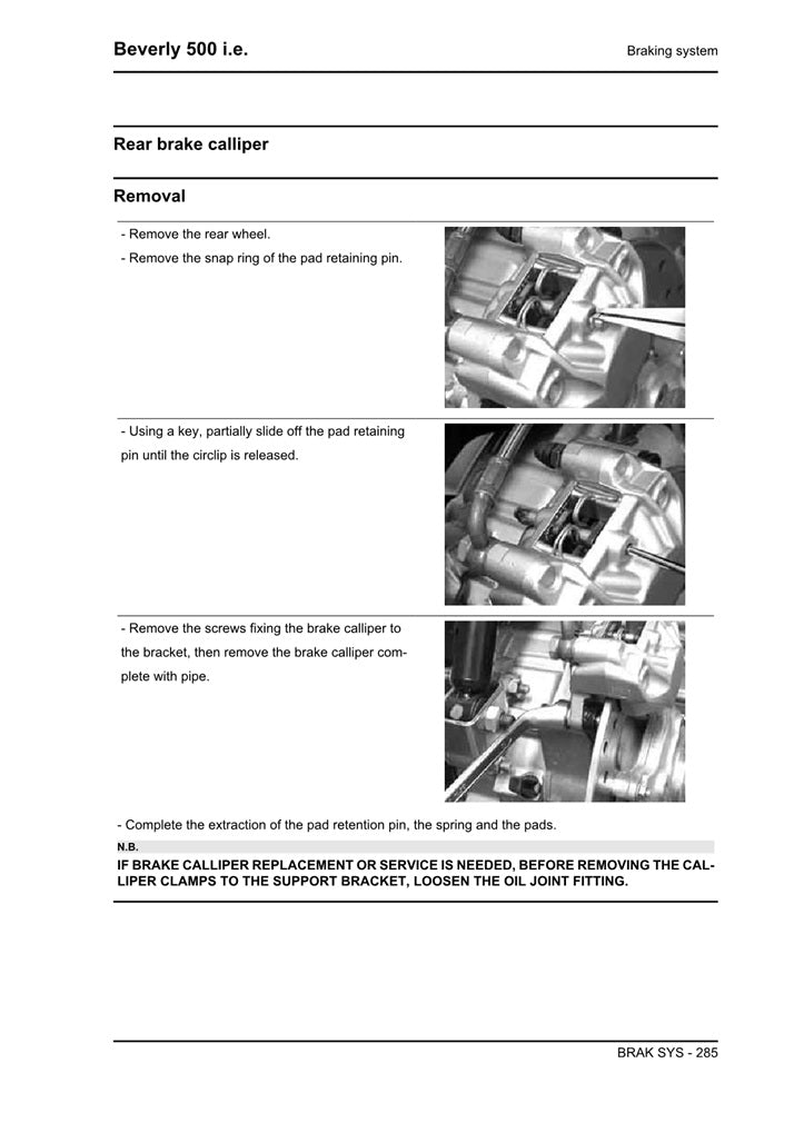 2006on Piaggio Beverly 500 B500 Euro3 Scooter Service Manual