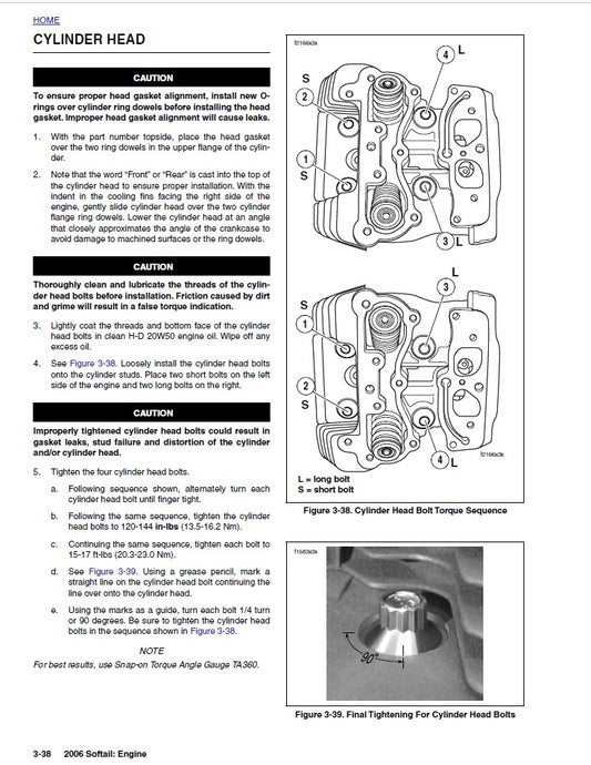 2006 Harley Davidson FLSTC FLSTCI Softail Heritage Custom Service Manual